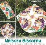 (image for) Unicorn Biscornu - March